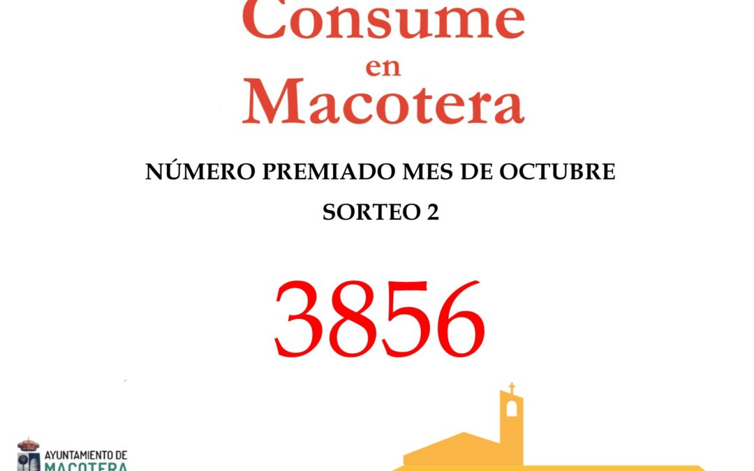 Nuevo número premiado Octubre ‘Consume en Macotera’