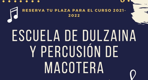 Escuela de Dulzaina y Percusión – Reserva plaza 2021/2022